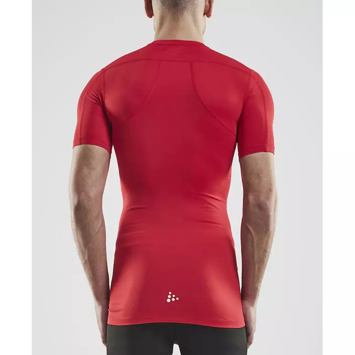 Craft Pro Control kompresjons T-skjorte, Bright red, large image number 2