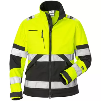 Fristads women's softshell jacket 4183, Hi-vis Yellow/Black