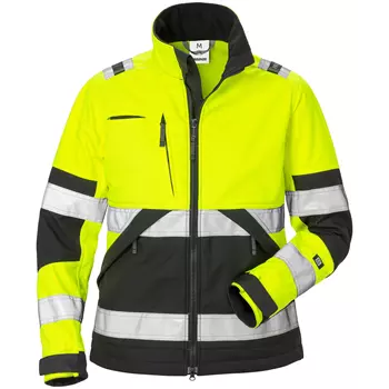 Fristads women's softshell jacket 4183, Hi-vis Yellow/Black