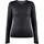 Craft PRO Dry Nanoweight langærmet dame T-shirt, Black, Black, swatch