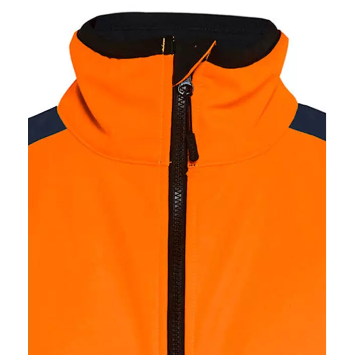 Blåkläder softshelljakke, Hi-vis Orange/Marine, large image number 2