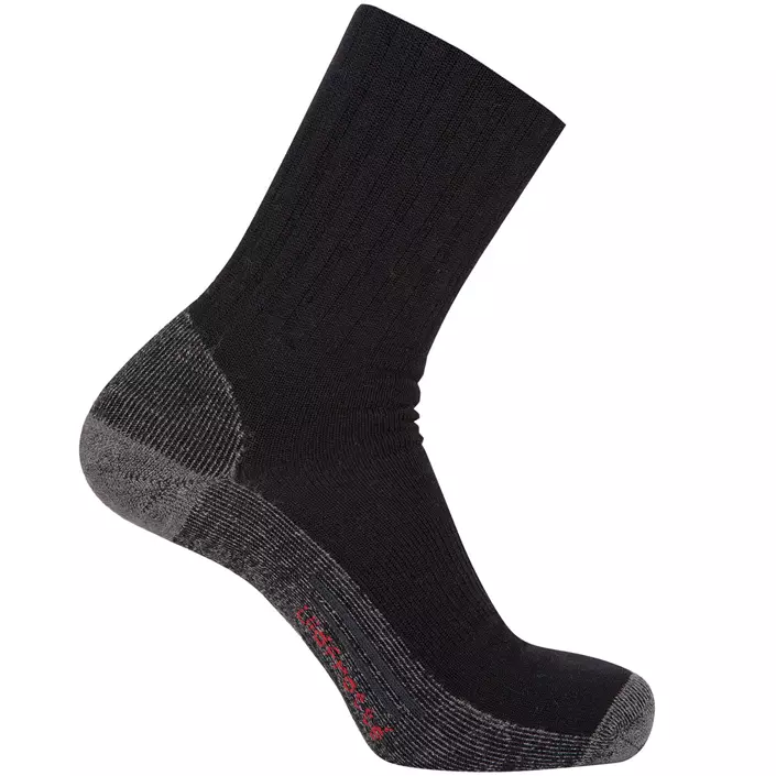 Klazig sokker med merinoull, Svart, large image number 0