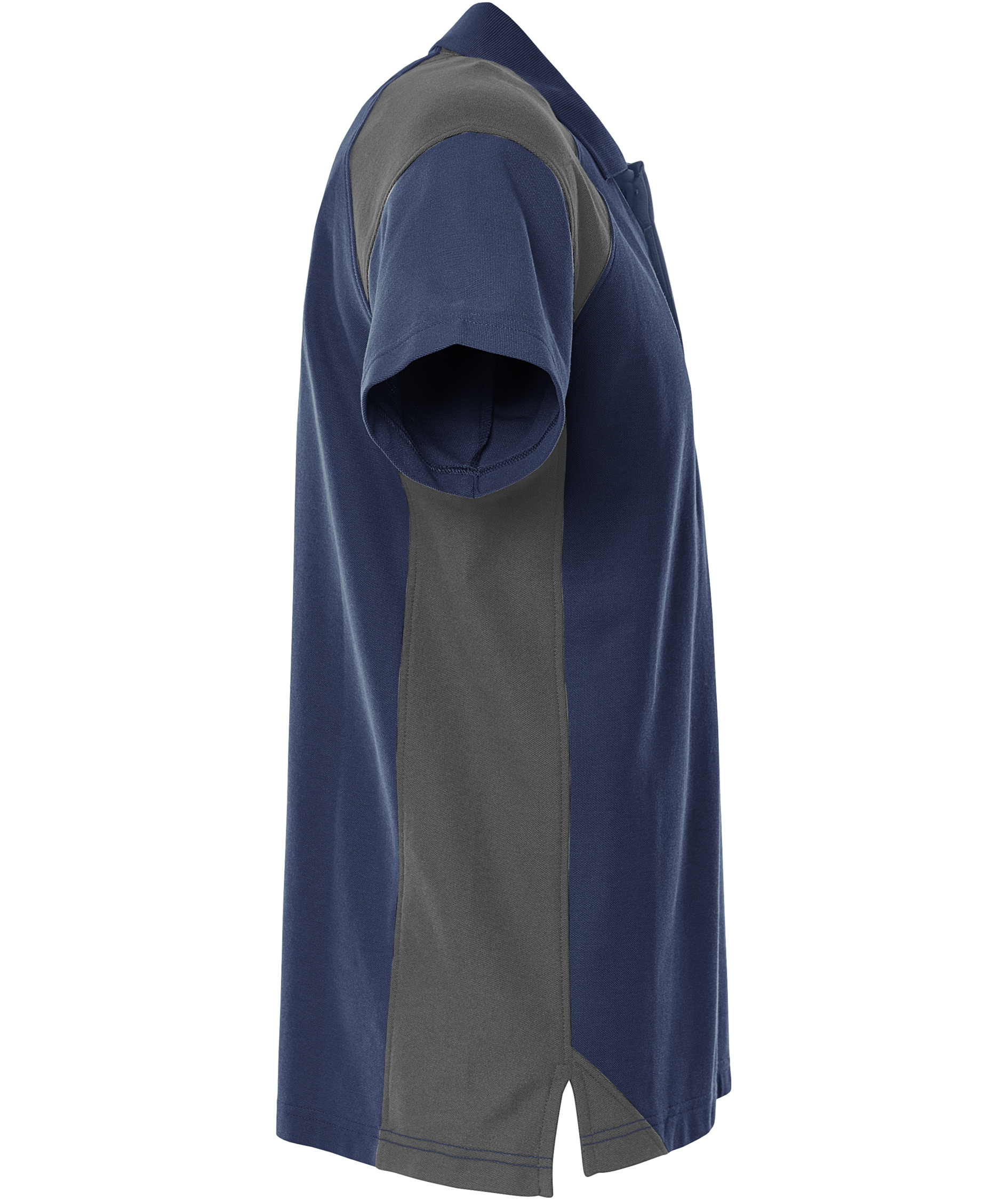 Fristads Heavy polo T-shirt 7047 GPM, Marine Blue/Grey, large image number 2