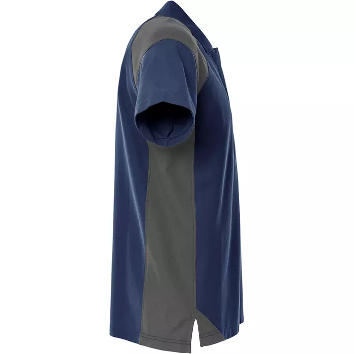 Fristads Heavy polo T-shirt 7047 GPM, Marine/Grå, large image number 2