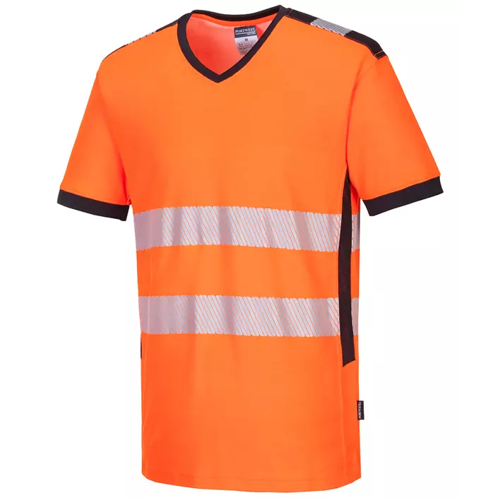 Portwest PW3 T-shirt, Hi-Vis Orange/Black, large image number 0
