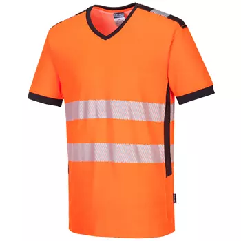 Portwest PW3 T-Shirt, Hi-Vis Orange/Schwarz