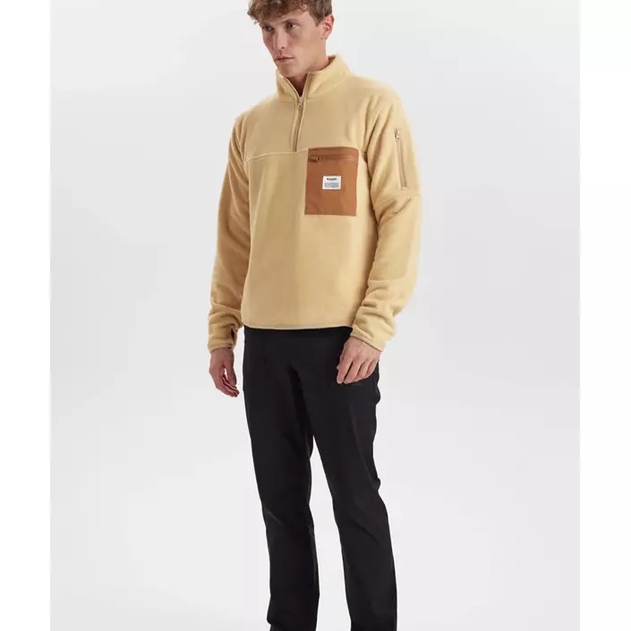 Resteröds fleecetröja, Brun, large image number 5