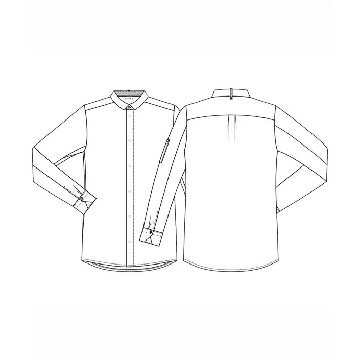 Kentaur modern fit kokke-/service skjorte, Svart, large image number 2