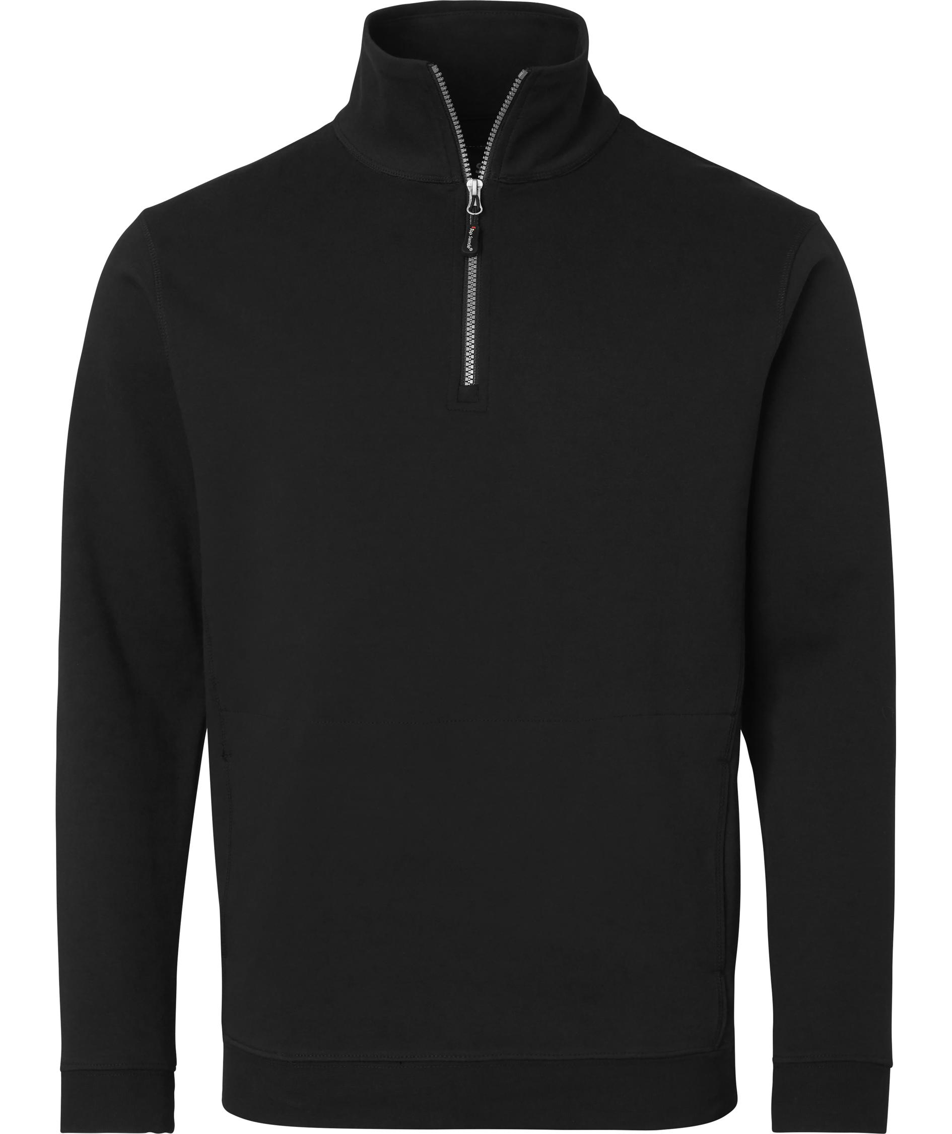 Top Swede sweatshirt with short zipper 0102, Black, large image number 0