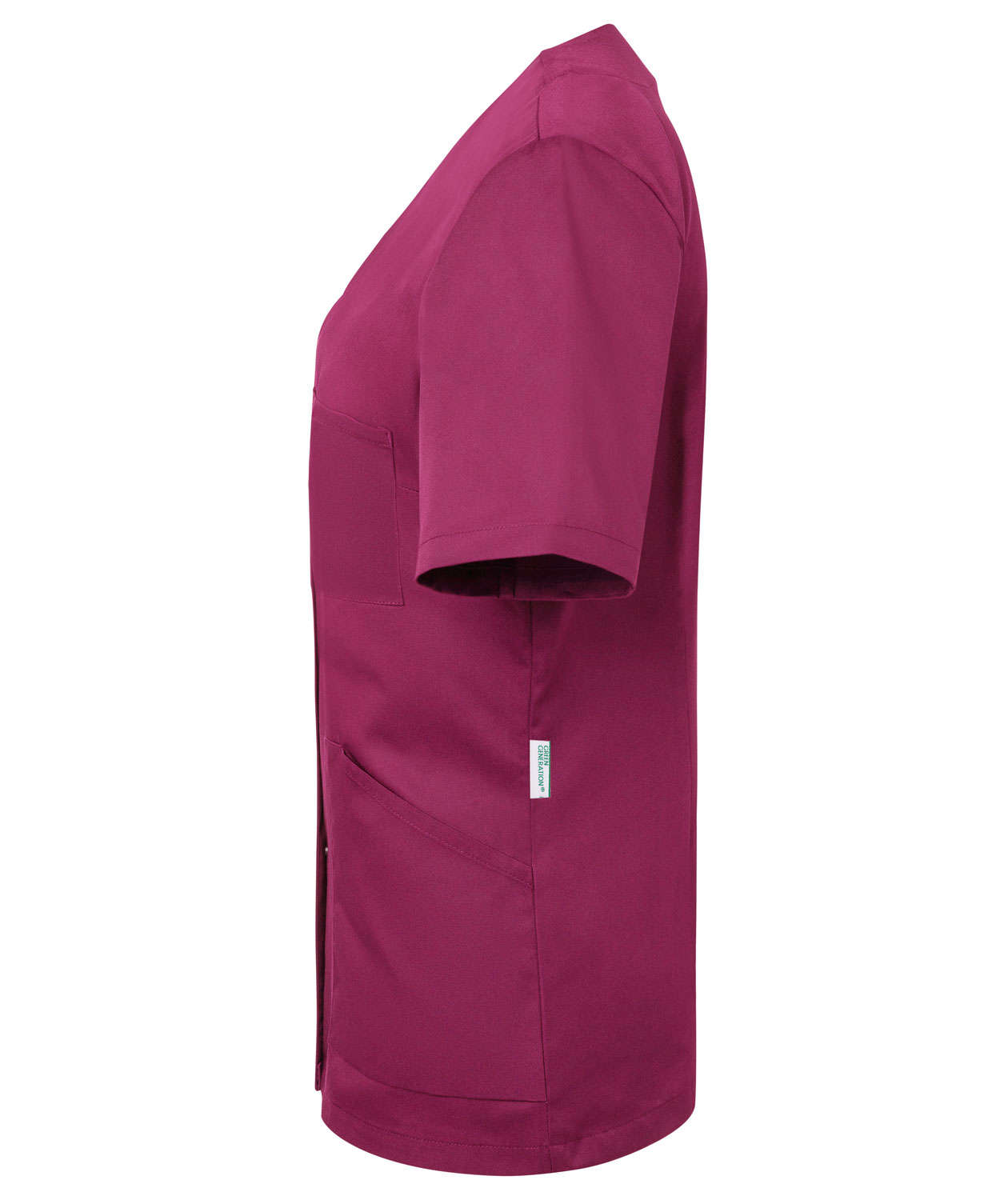 Karlowsky Essential kort&aelig;rmet dame tunika, Fuchsia, large image number 2