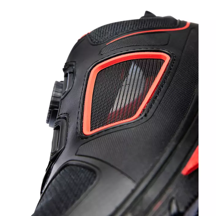 Blåkläder Gecko safety shoes S1P, Black/Red, large image number 4