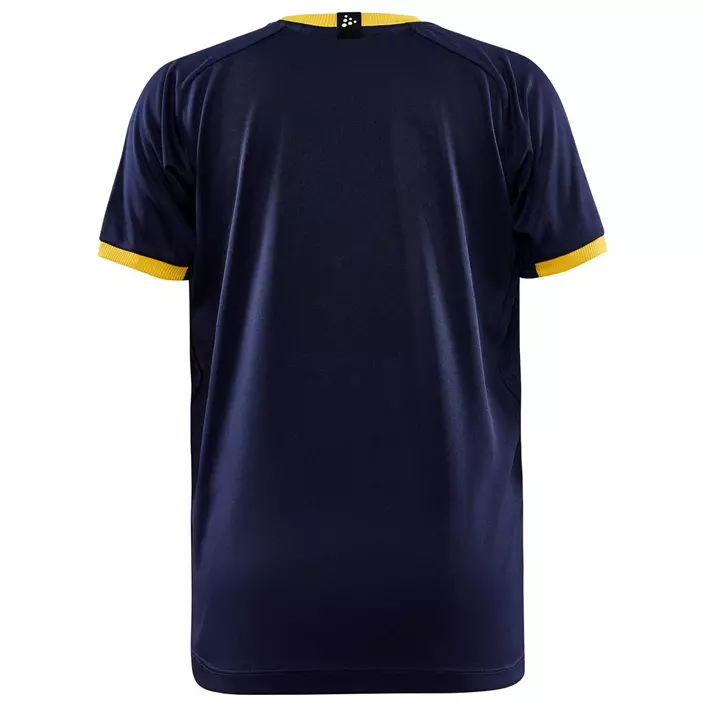 Craft Progress 2.0 Graphic Jersey T-shirt till barn, Navy/Sweden Yellow, large image number 2
