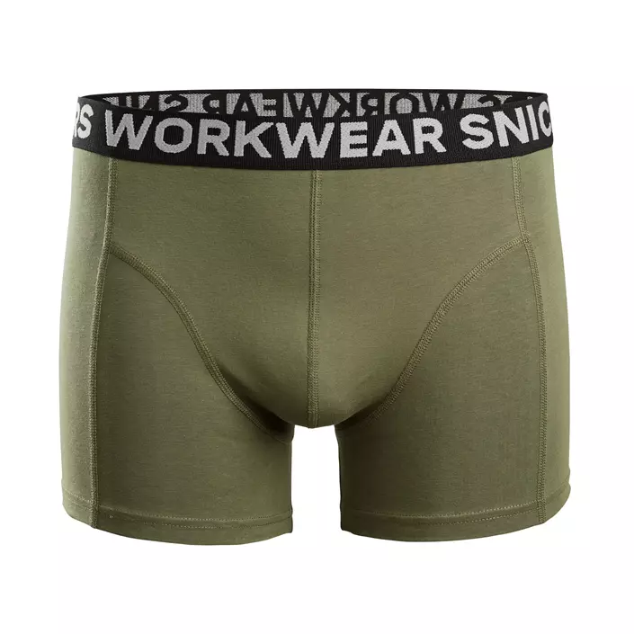 Snickers 2-pak Boxershorts, Navy/Khaki Green, large image number 3