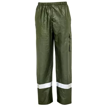 Elka Dry Zone D-Lux PU rain trousers, Olive Green