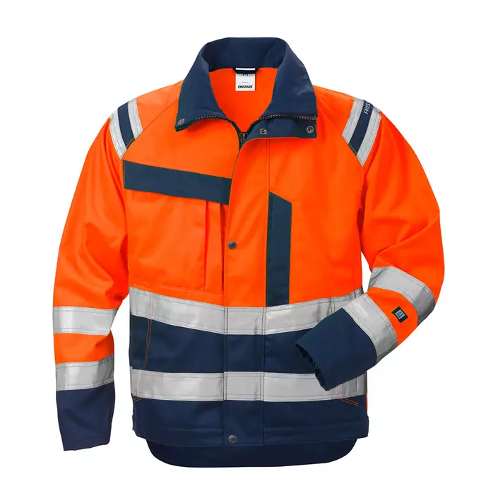 Fristads Damen Arbeitsjacke 4129, Hi-vis Orange/Marine, large image number 0