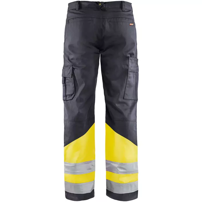 Blåkläder work trousers, Grey/Hi-Vis Yellow, large image number 1