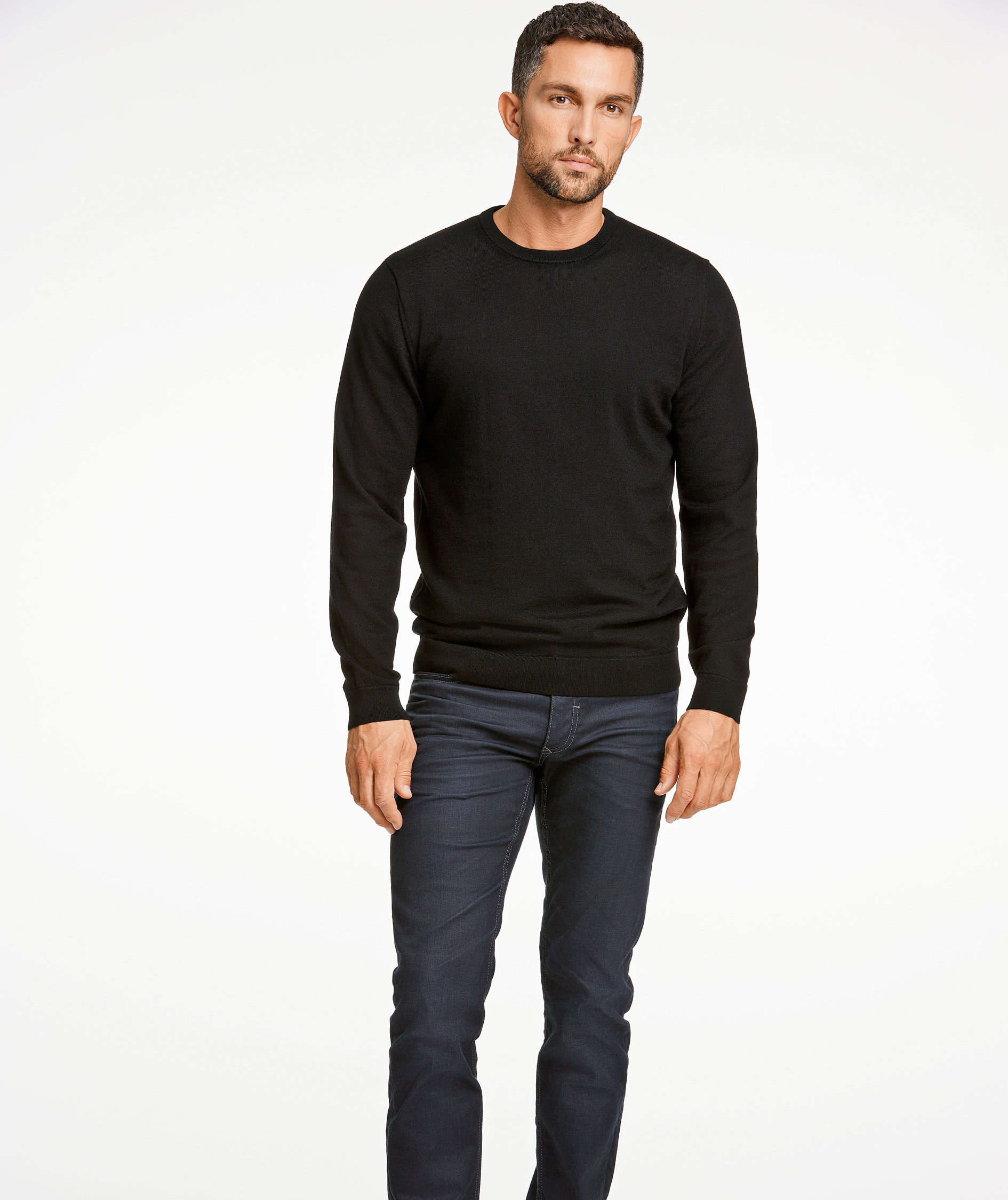 Lindbergh knitted pullover with merino wool, Black, large image number 1