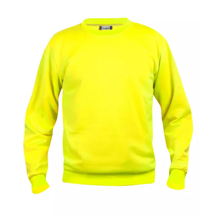 Clique Basic Roundneck sweatshirt, Varsel Gul, large image number 0