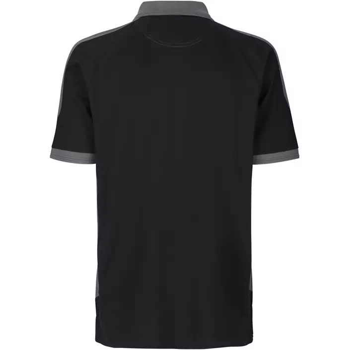 ID Pro Wear kontrast Polo T-skjorte, Svart, large image number 1