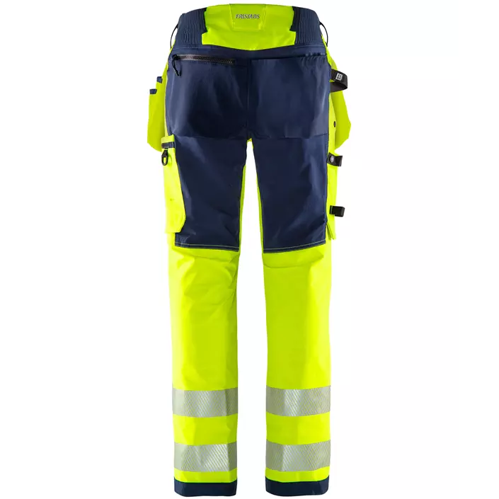 Fristads Green craftsman trousers 2644 GSTP full stretch, Hi-Vis yellow/marine, large image number 2