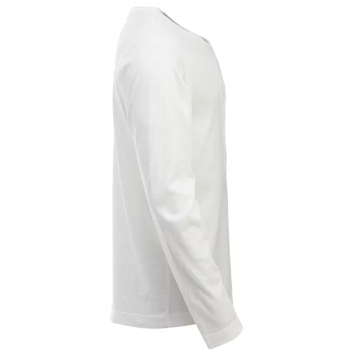 Clique Orlando langermet Grandad T-skjorte, Stein hvit, large image number 3