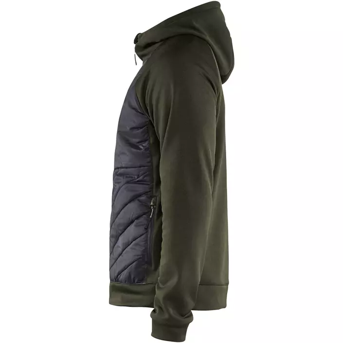 Blåkläder hybrid hoodie, Olive Green/Black, large image number 2