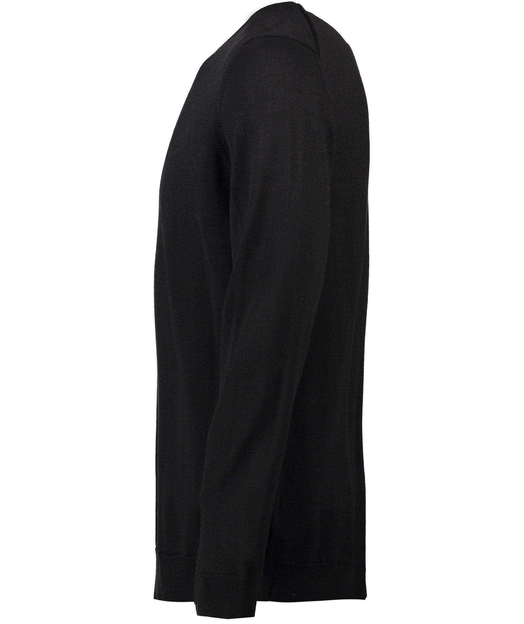 Seven Seas knitted pullover with merino wool, Black, large image number 2