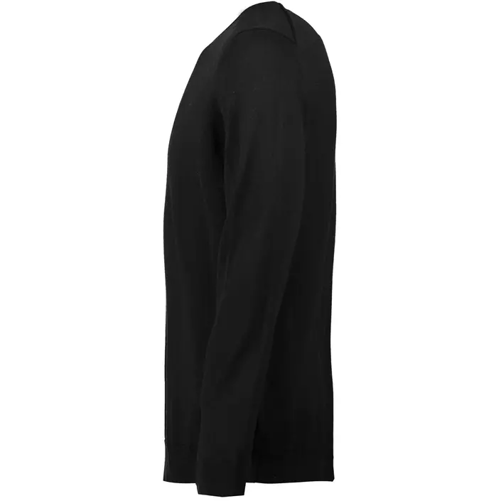 Seven Seas stickad tröja med merinoull, Black, large image number 2