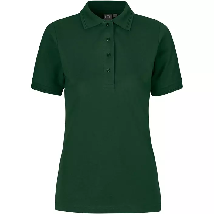 ID PRO Wear dame Polo T-skjorte, Flaskegrønn, large image number 0