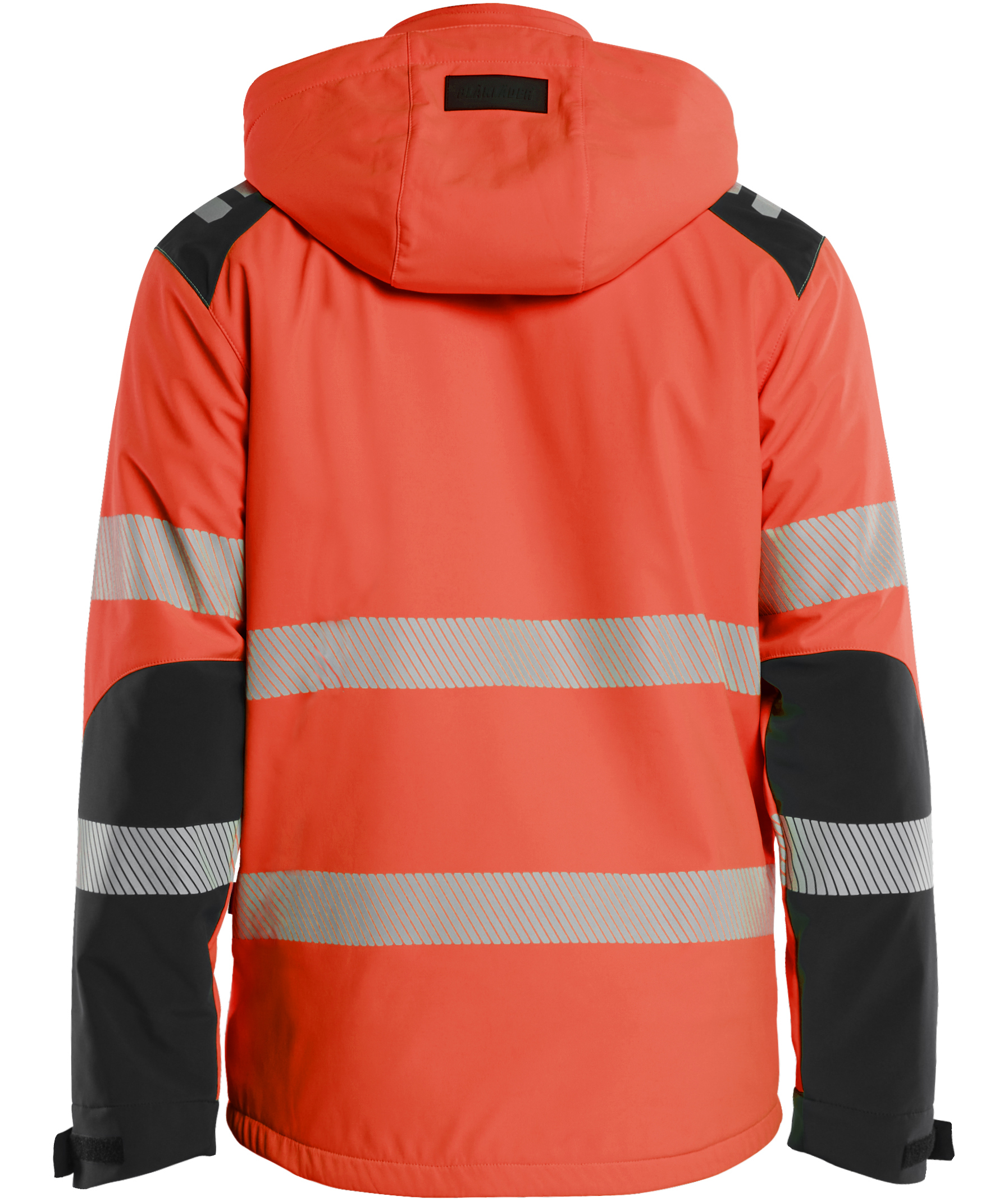 Bl&aring;kl&auml;der lightweight lined softshell jacket, Hi-Vis red/black, large image number 1