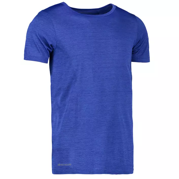 GEYSER seamless T-shirt, Royal blue melange, large image number 1