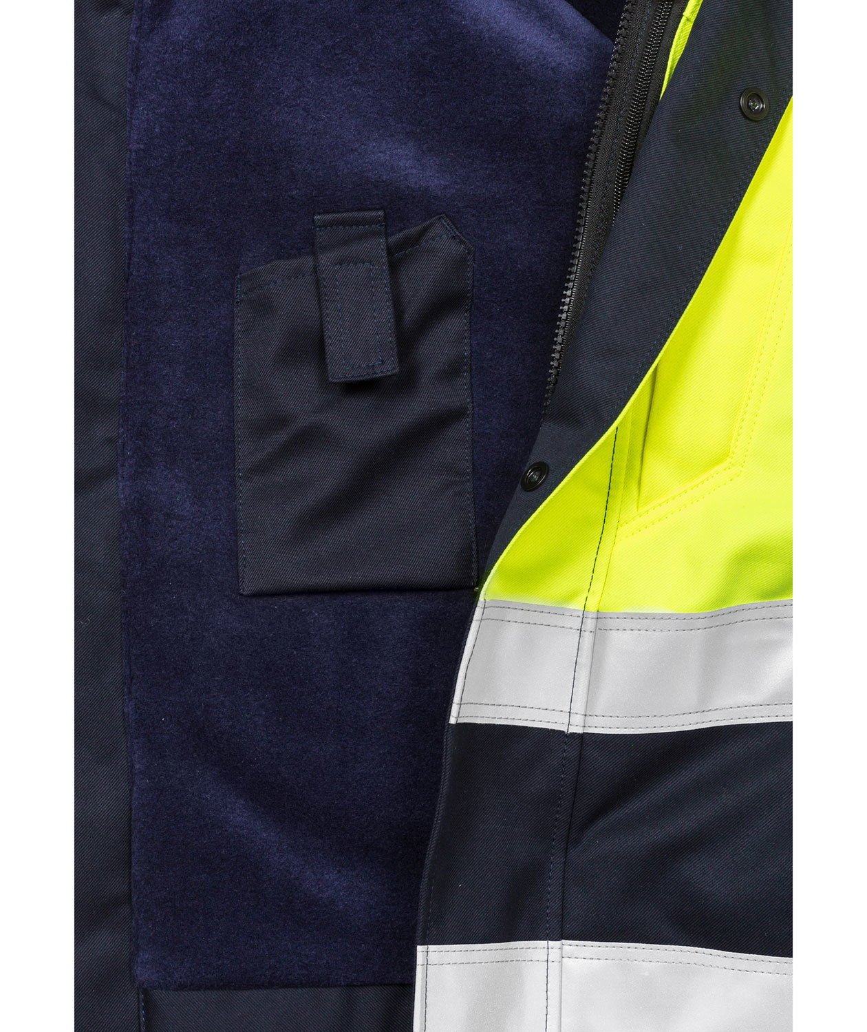 Fristads winter jacket 4185, Hi-vis Yellow/Marine, large image number 5