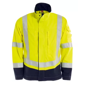 Tranemo Tera TX Arc 2 jacket, Hi-vis yellow/Marine blue