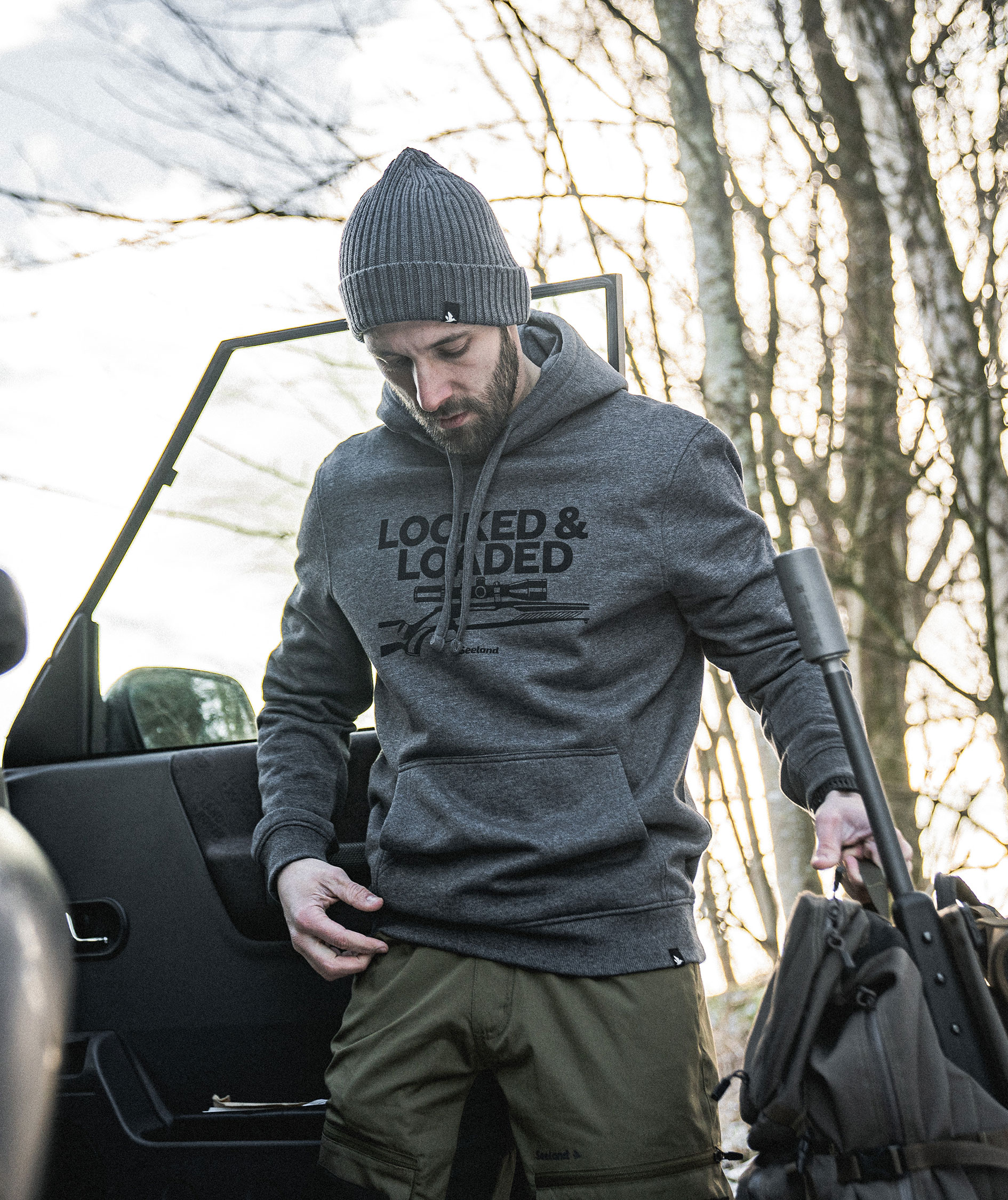Seeland Loaded hoodie, Grey melange