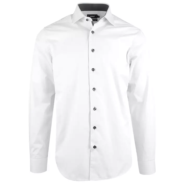 YOU Vercelli slim fit business shirt, White, large image number 0