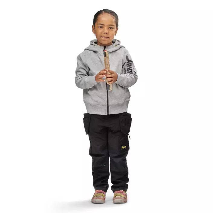 Snickers FlexiWork Junior bukser 7505, Sort, Sort, large image number 2