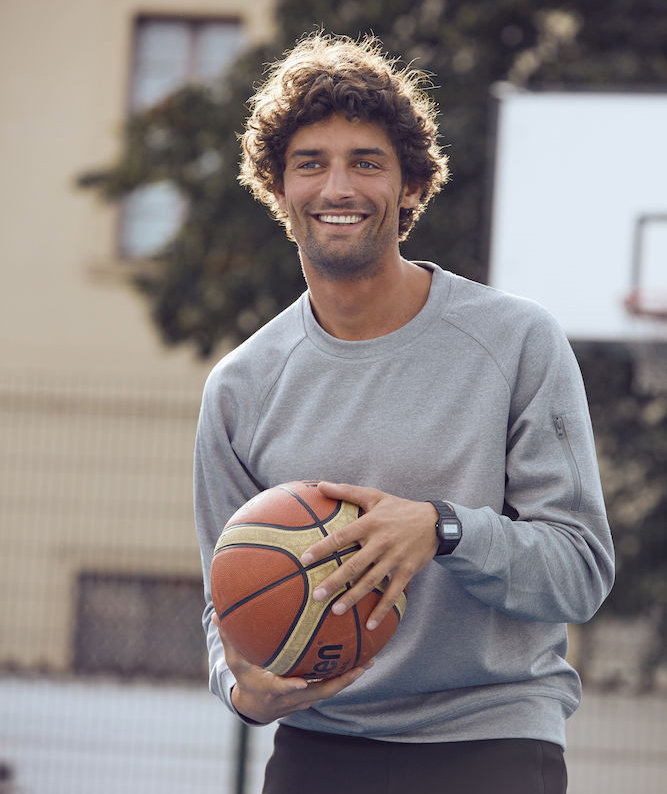 Clique Basic Active  sweatshirt, Grey Melange