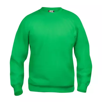 Clique Basic Roundneck genser for barn, Eplegrønn