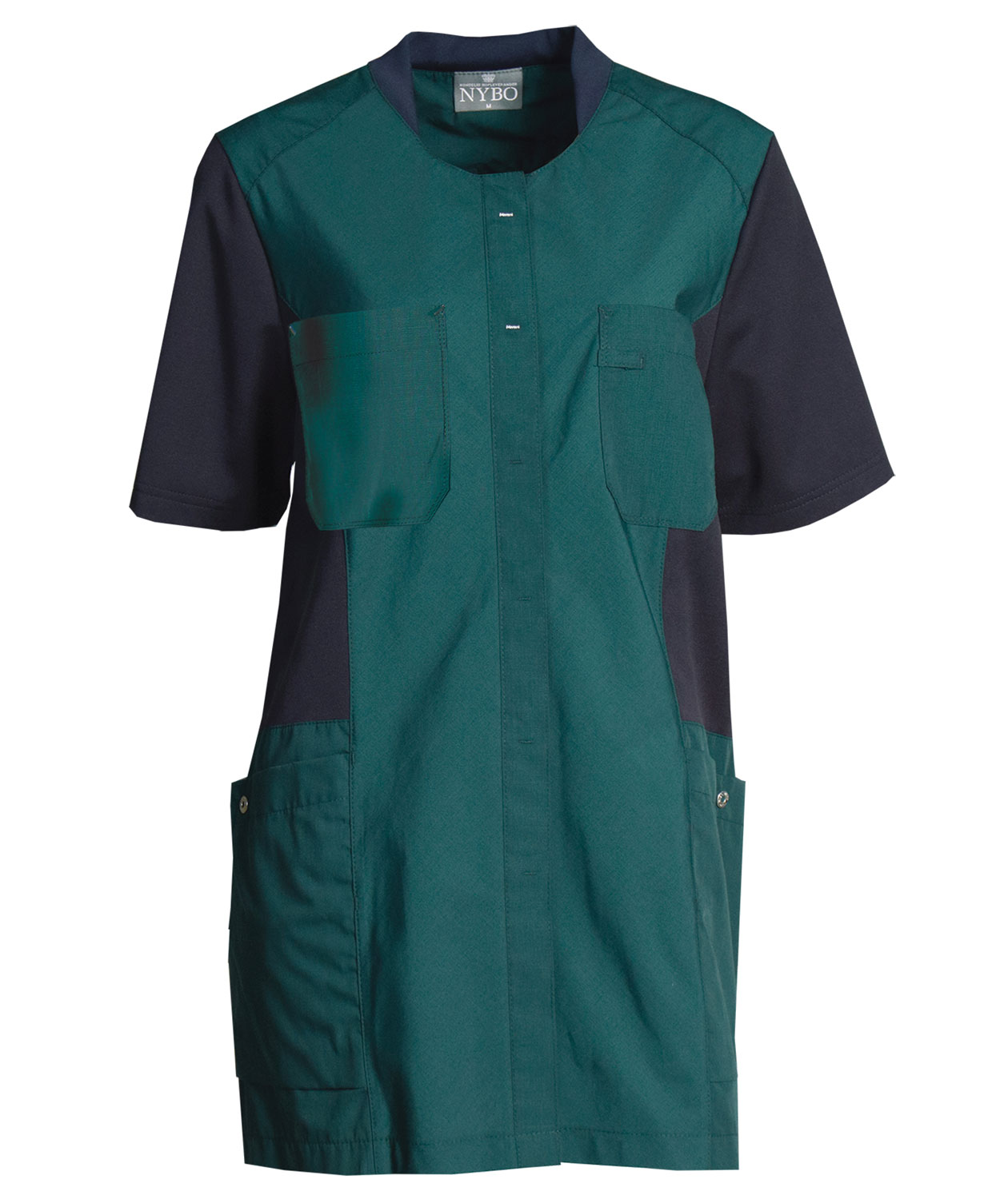 Nybo Workwear Sporty Mix women's tunic, Dark Green, Dark Green, swatch