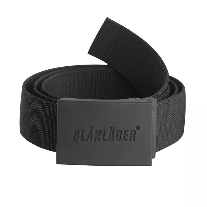 Blåkläder belt with rubber buckle, Black, Black, large image number 0