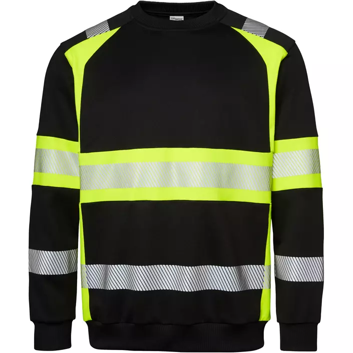 Top Swede Sweatshirt 602, Schwarz/Hi-Vis Gelb, large image number 0