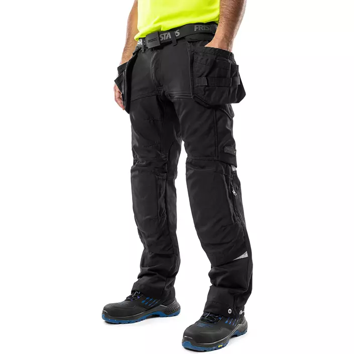 Fristads hantverksbyxa 2830 GSTT full stretch, Svart, large image number 2