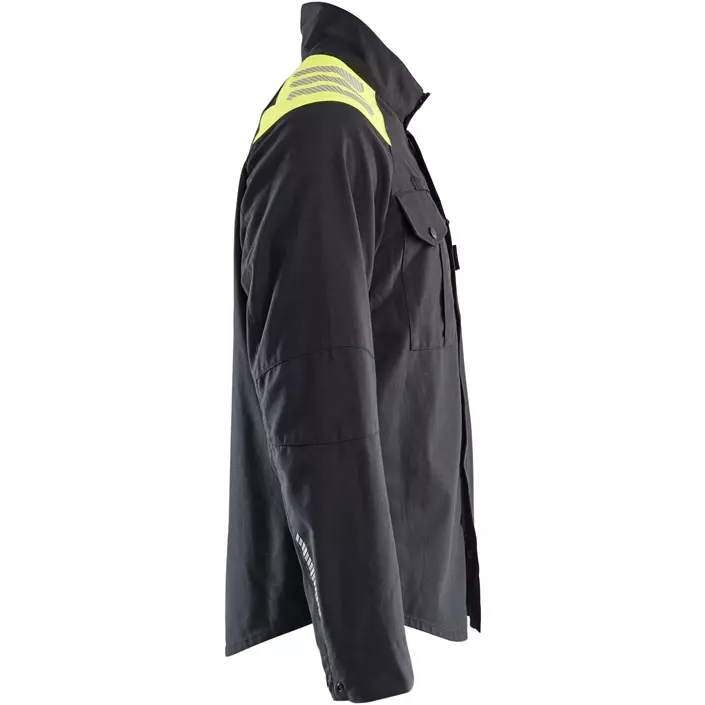 Blåkläder FR arbetsskjorta, Svart/Varselgul, large image number 2