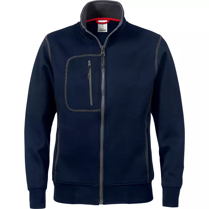 Fristads Acode Sporty women's sweatshirt with zipper, Dark Blue, large image number 0