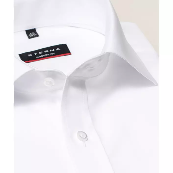 Eterna Uni Modern fit Poplin skjorte, White , large image number 3