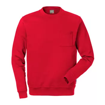 Kansas Match sweatshirt / work sweater, Red