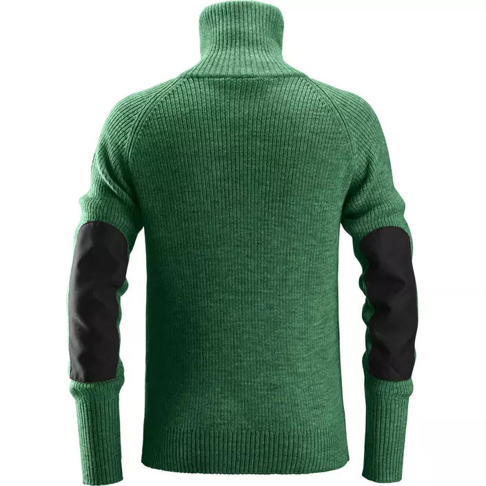 Snickers AllroundWork ½-zip wool sweater 2905, Forest Green, large image number 1