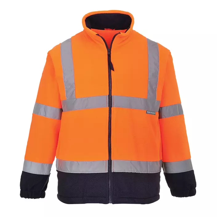 Portwest  fleece jacket, Hi-vis Orange/Marine, large image number 0