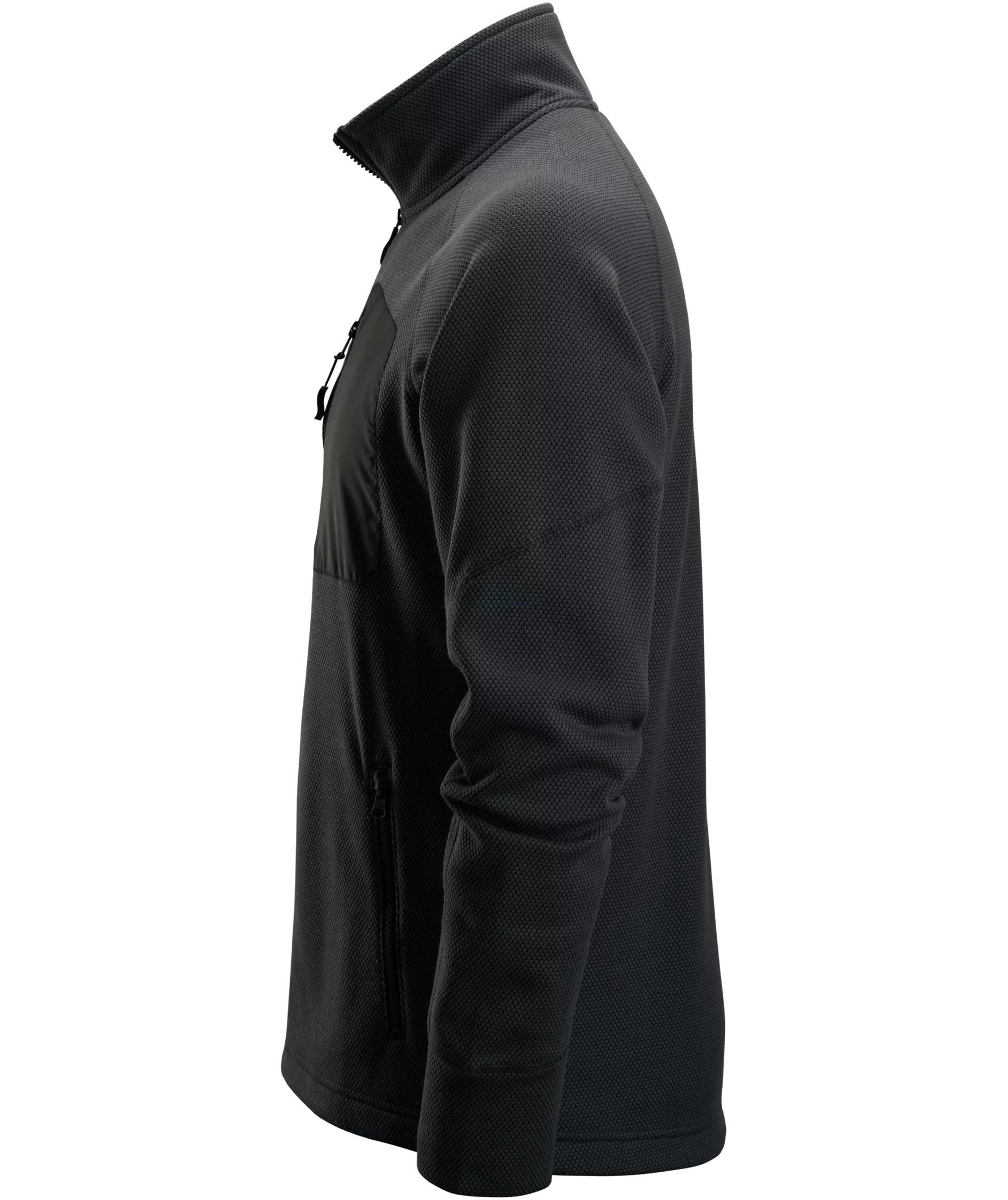 Snickers FlexiWork fleece cardigan 8042, Black, large image number 3