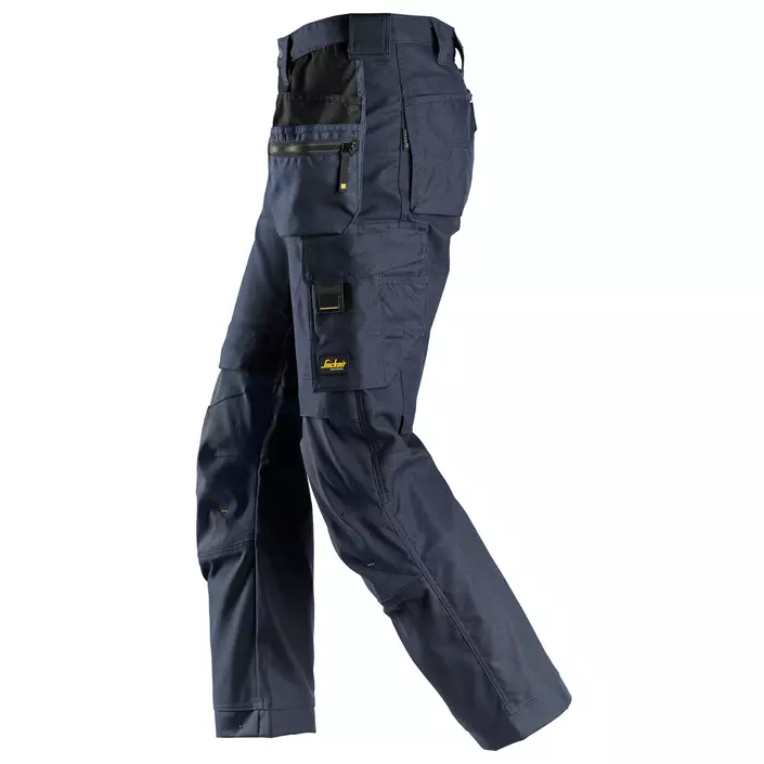 Snickers AllroundWork Canvas+ craftsman trousers 6224, Navy, large image number 2